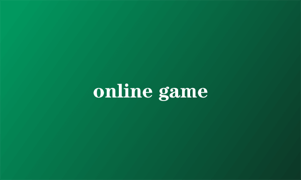 online game