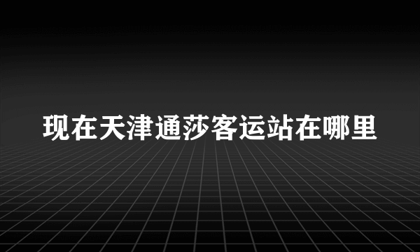 现在天津通莎客运站在哪里