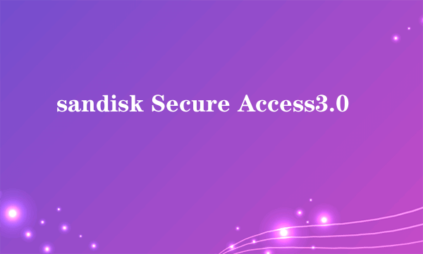 sandisk Secure Access3.0