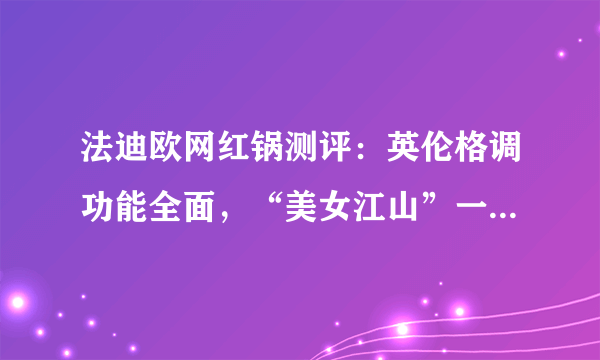 法迪欧网红锅测评：英伦格调功能全面，“美女江山”一锅全搞定