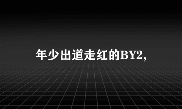 年少出道走红的BY2,