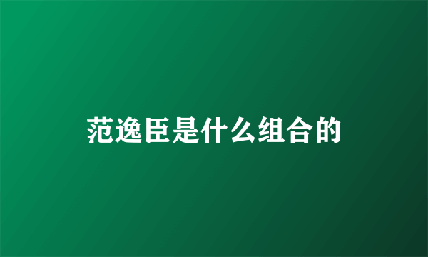 范逸臣是什么组合的