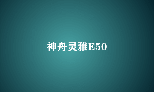 神舟灵雅E50