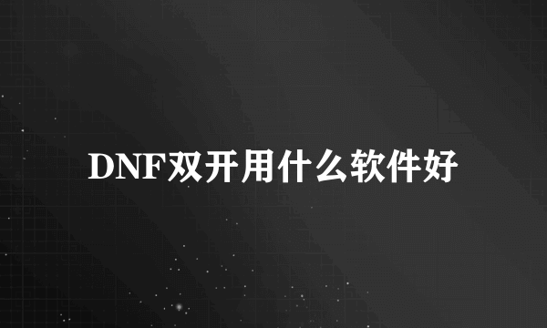 DNF双开用什么软件好