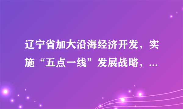 辽宁省加大沿海经济开发，实施“五点一线”发展战略，重点开发大连长兴岛临港工业区、花园口等沿海、渤海的5个区域，包括6个沿海城市。辽宁省的做法体现了[     ]A．统筹城乡发展B．统筹区域发展C．优化经济结构 D．转变经济发展方式