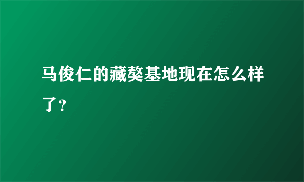 马俊仁的藏獒基地现在怎么样了？