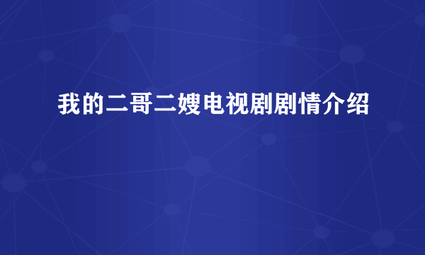 我的二哥二嫂电视剧剧情介绍