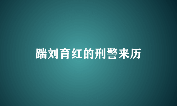 踹刘育红的刑警来历