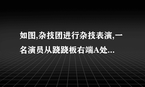 如图,杂技团进行杂技表演,一名演员从跷跷板右端A处恰好弹跳到人梯顶端椅子B处,其身体(看成一点)的路线是抛物线的一部分,跳起的演员距点A所在y轴的水平距离为2.5米时身体离地面最高.若人梯到起跳点A的水平距离为4米,则人梯BC的高为__米.