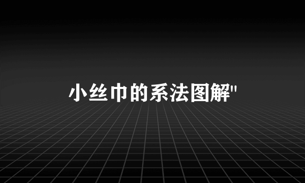 小丝巾的系法图解