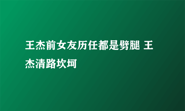 王杰前女友历任都是劈腿 王杰清路坎坷