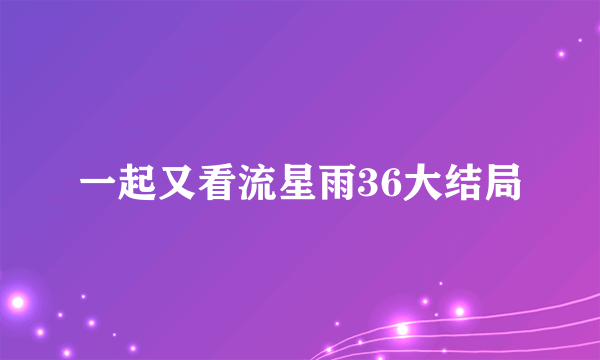 一起又看流星雨36大结局