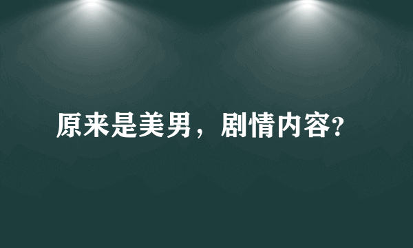 原来是美男，剧情内容？