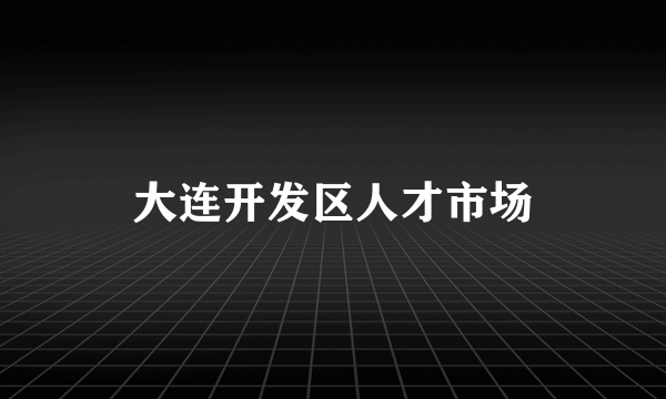 大连开发区人才市场