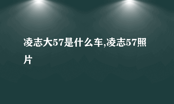 凌志大57是什么车,凌志57照片