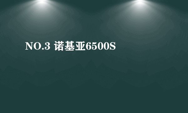 NO.3 诺基亚6500S