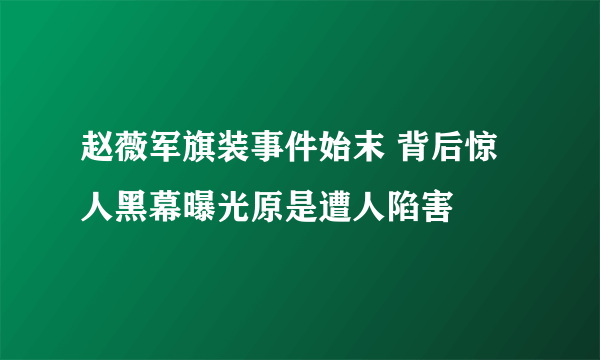 赵薇军旗装事件始末 背后惊人黑幕曝光原是遭人陷害