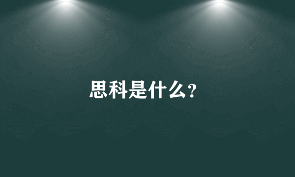 思科是什么？