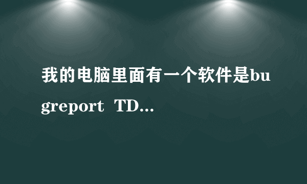 我的电脑里面有一个软件是bugreport  TDebug,这是做什么的啊