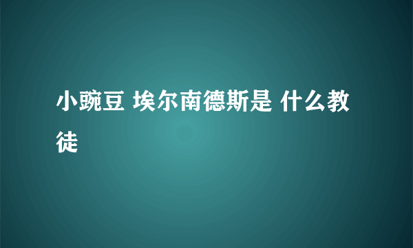 小豌豆 埃尔南德斯是 什么教徒