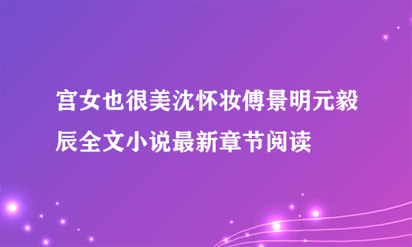 宫女也很美沈怀妆傅景明元毅辰全文小说最新章节阅读