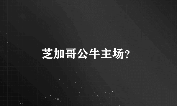 芝加哥公牛主场？