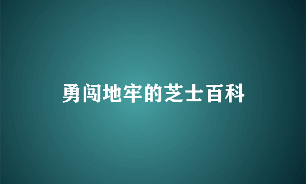 勇闯地牢的芝士百科