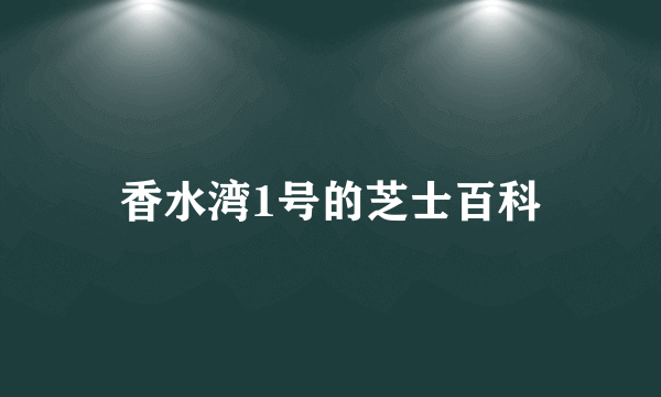 香水湾1号的芝士百科