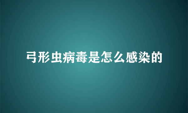 弓形虫病毒是怎么感染的