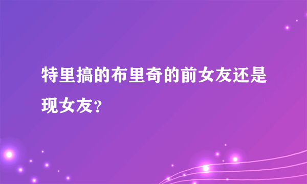 特里搞的布里奇的前女友还是现女友？