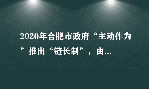 2020年合肥市政府“主动作为”推出“链长制”，由市级领导分别担任12个重点产业链“链长”，推动延链补链强链，围绕“芯屏汽合”“集终生智”高新技术战略性产业，补链延链强链，不断提升产业链稳定性和竞争力。2020年GDP实现10046亿元，合肥迈入万亿GDP俱乐部超预期增长的主要因素是（　　）