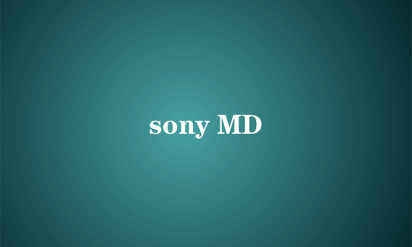 sony MD