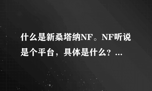 什么是新桑塔纳NF。NF听说是个平台，具体是什么？那位大神给解读一下