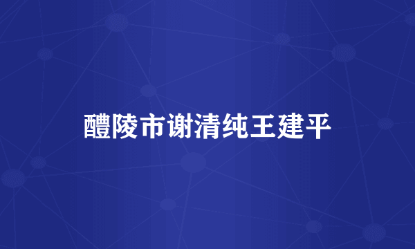 醴陵市谢清纯王建平