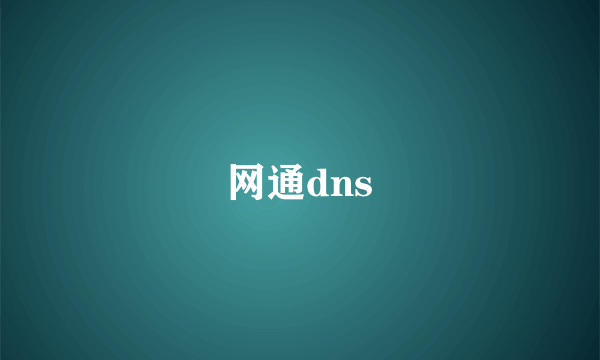 网通dns