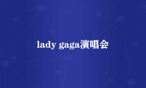 lady gaga演唱会