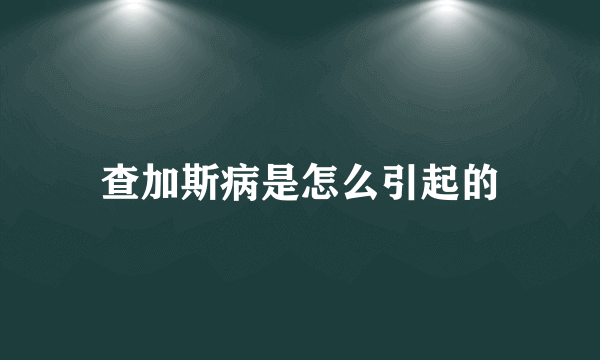 查加斯病是怎么引起的