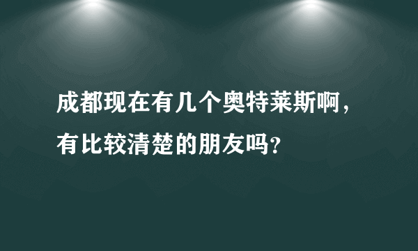 成都现在有几个奥特莱斯啊，有比较清楚的朋友吗？