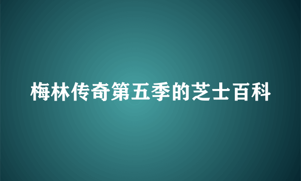 梅林传奇第五季的芝士百科